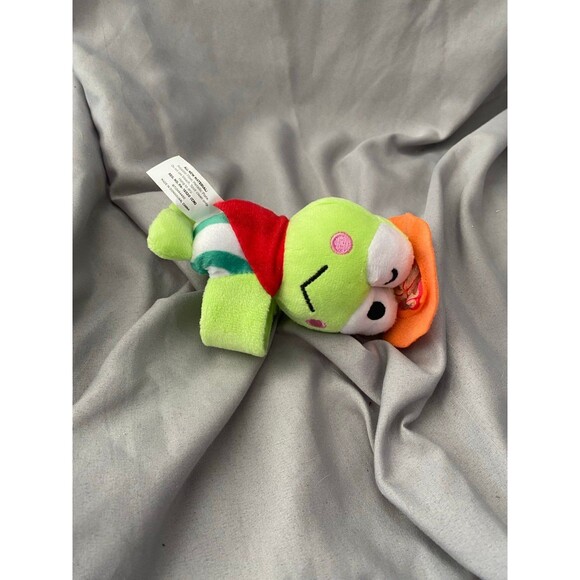 Rare Sanrio Hello Kitty KEROPPI Green Frog Plush Slap Bracelet 8” Bullsitoy - Picture 1 of 11